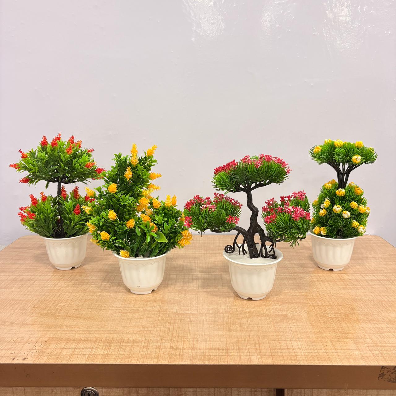 AM7768 Mini Artificial Bonsai Plants Set (Mix, Pack Of 1) - Image 2