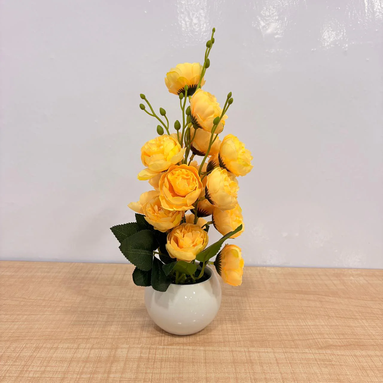 AM7774 Medium Artificial flower arrangements Rose Pots Set (Mix, Pack Of 1) - Image 4