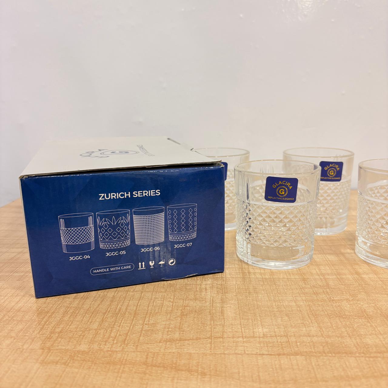 AM7795 GLACIRA ZURICH SERIES GLASS TUMBLERS SET OF 6 FOR ELEGANT DRINK SERVICE - Image 6