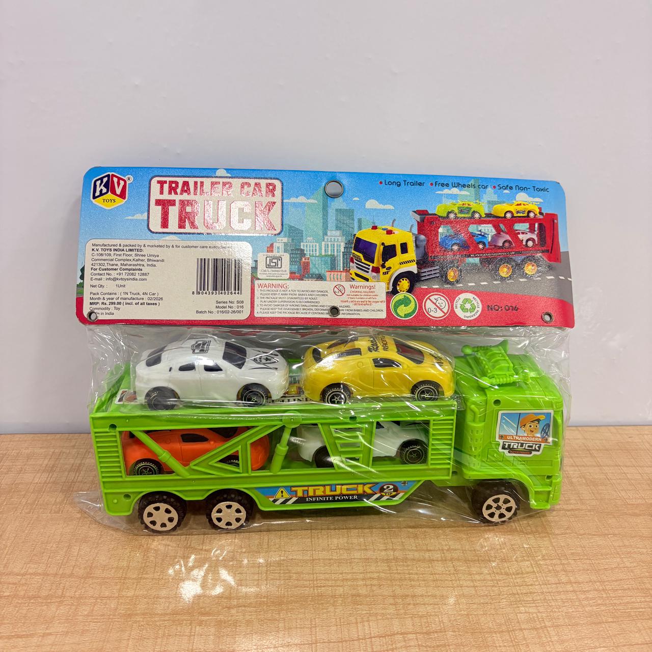 AM7807 Trailer Car Truck – Super Inertia Truck Play Set (with 4 Cars) - Image 4