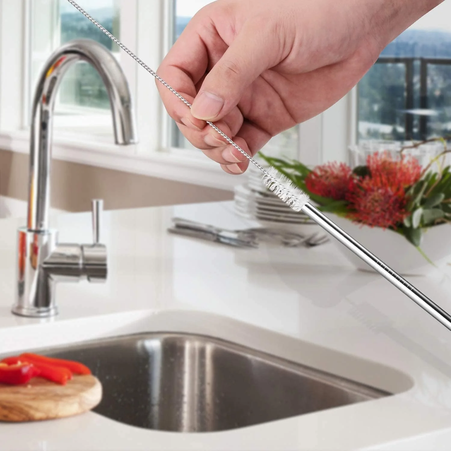 AM7492 Stainless Steel Straws & Brush - Image 5