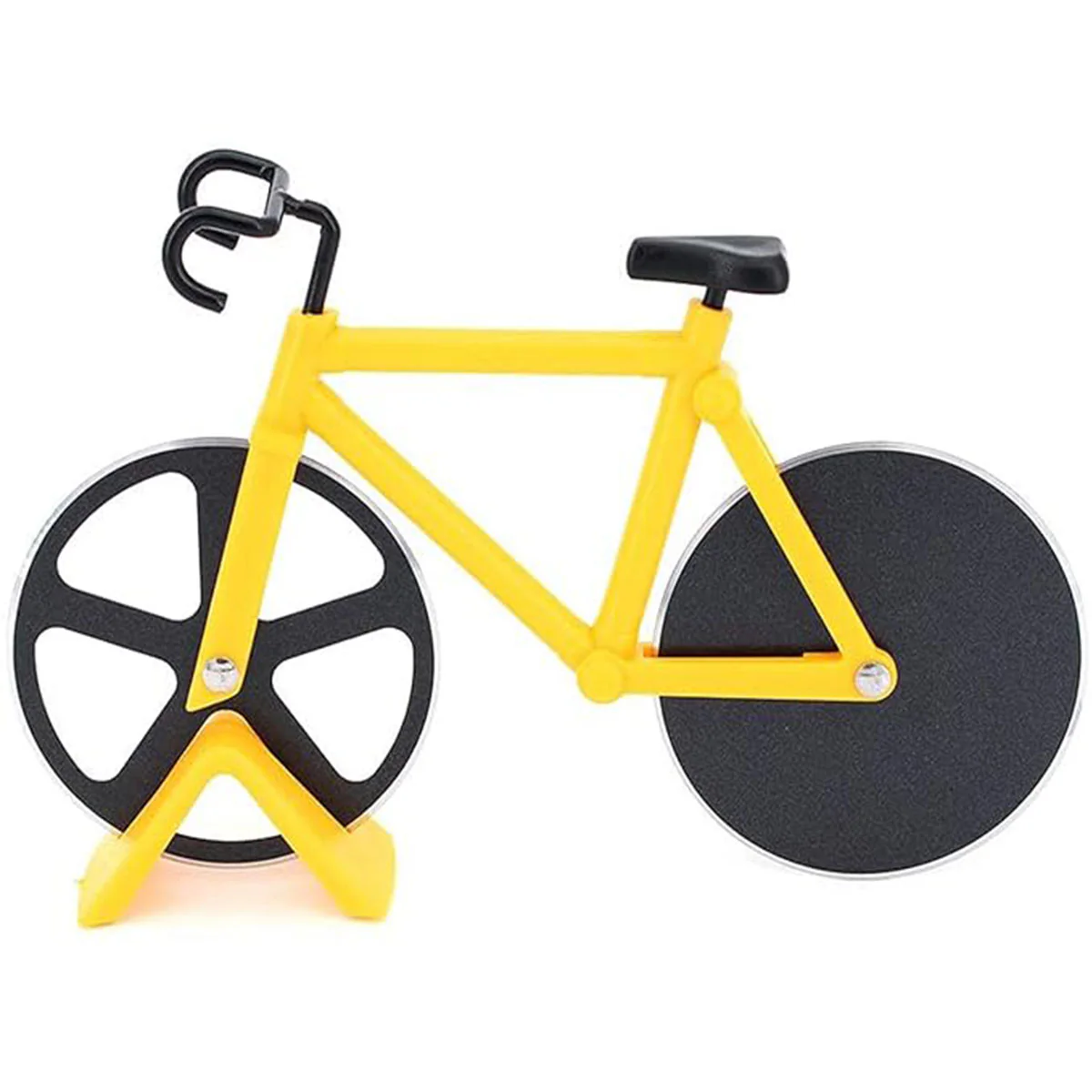 0649 stainless steel Bicycle shape Pizza cutter - Image 2