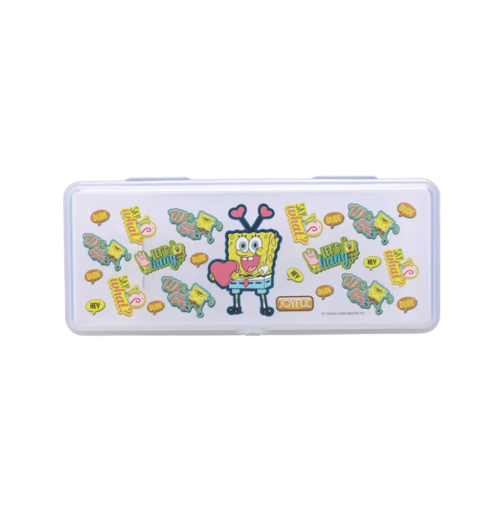 AM3271 Artist Big Zipper Campass Box Color Availablity As Per Stock Transparent Printed Plastic Campass Box 1 Piece
