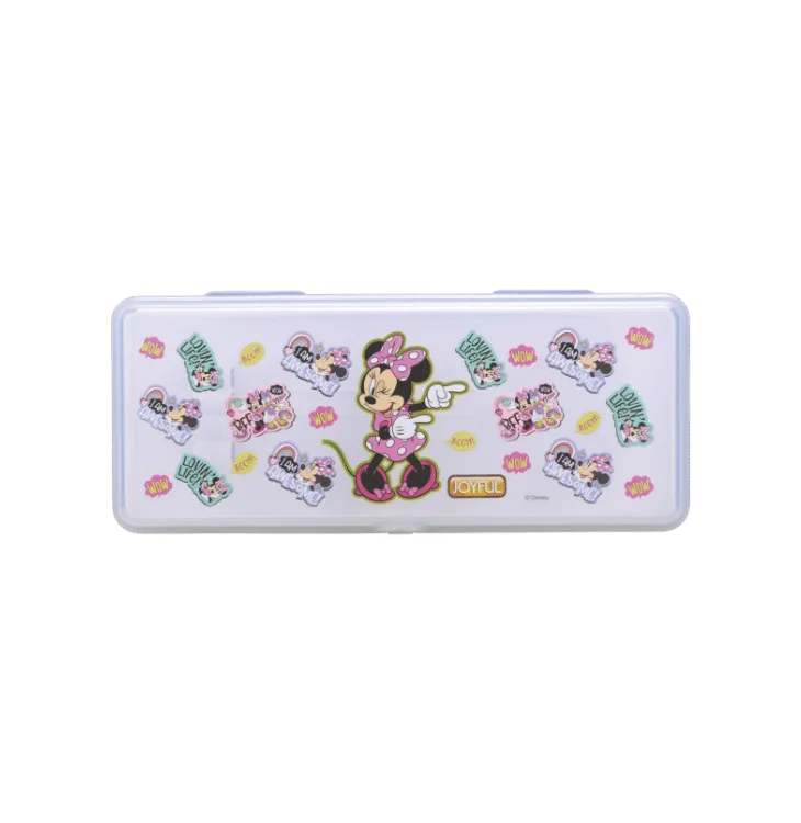 AM3271 Artist Big Zipper Campass Box Color Availablity As Per Stock Transparent Printed Plastic Campass Box 1 Piece - Image 2