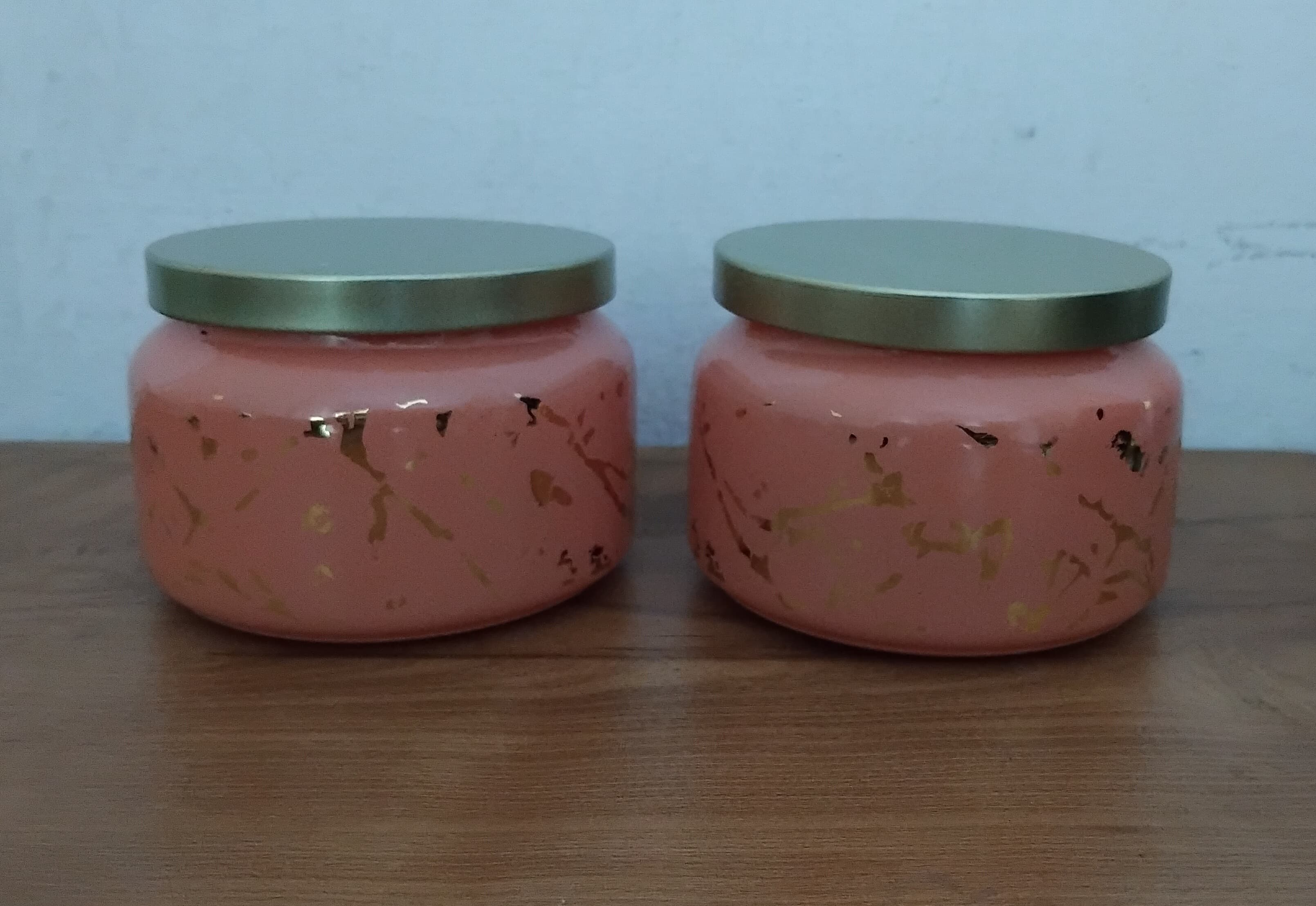 AM3068 Belcasa jars tableware Small Round Printed Glass Jar Set - Image 6
