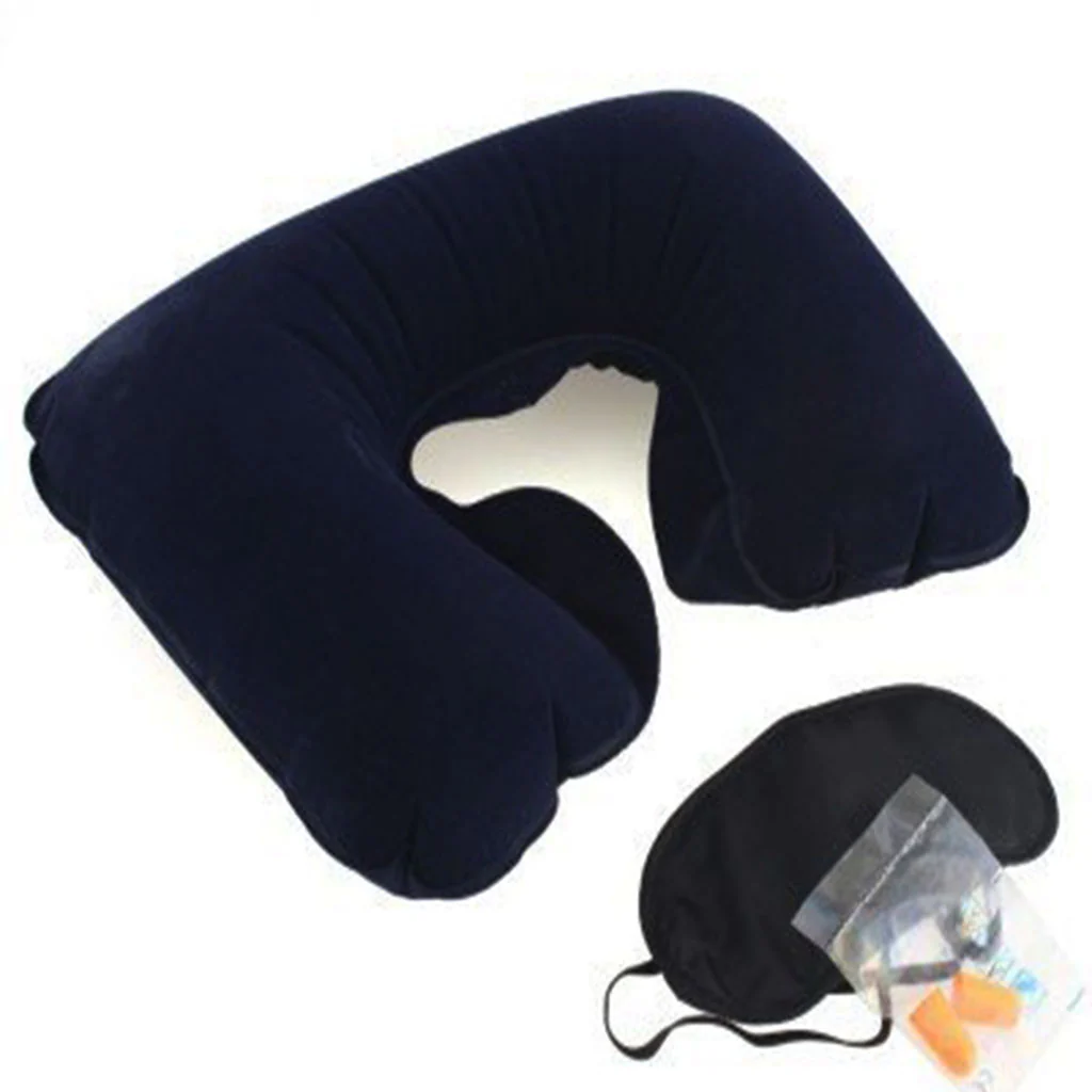 0505 -3-in-1 Air Travel Kit with Pillow, Ear Buds & Eye Mask - Image 4