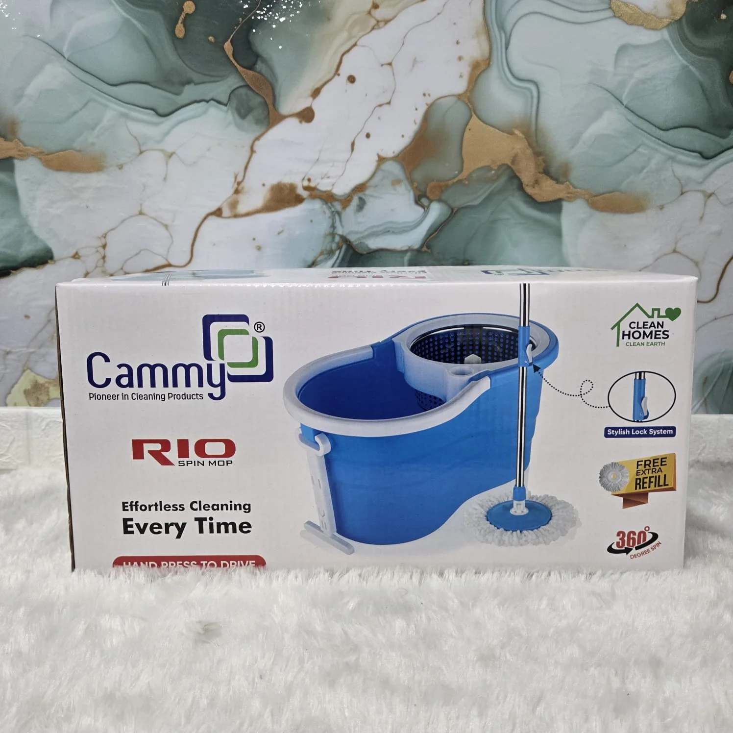 AM3627 Cammy SS Roi Floor Cleaning Mop with Bucket and Microfiber Refill - Image 9