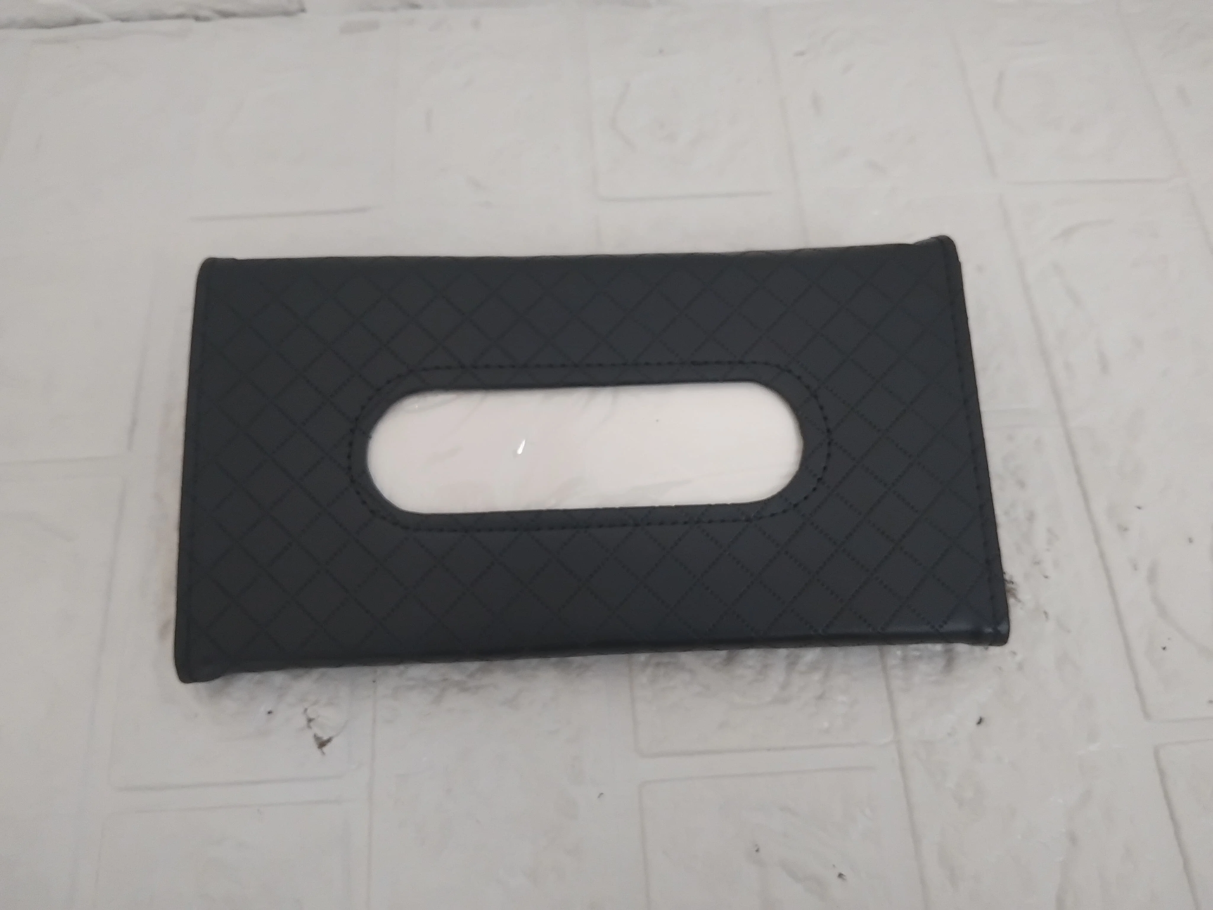 AM3410 Premium Leather Sun Visor Mount Tissue Holder With Tissue - Image 13