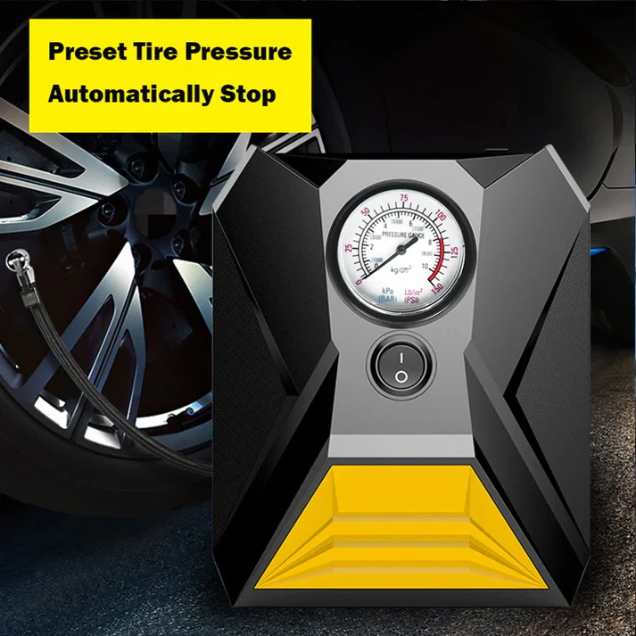 1641 Car Tyre Inflator Rapid Mini Portable Air Compressor Pump - Image 3