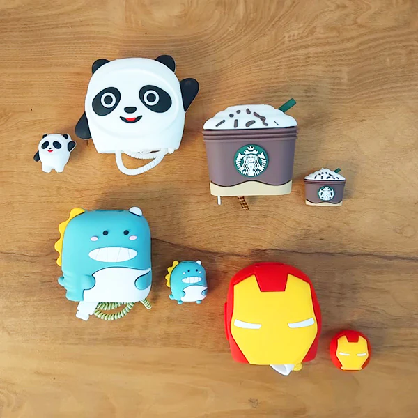 AM3862 Cartoon Character Silicone Charger Case Cover For Android (25W) - Image 8