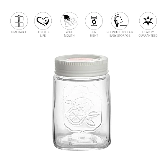 AM0660 CELLO Classic Canister Glass Jar 600ml - Image 6