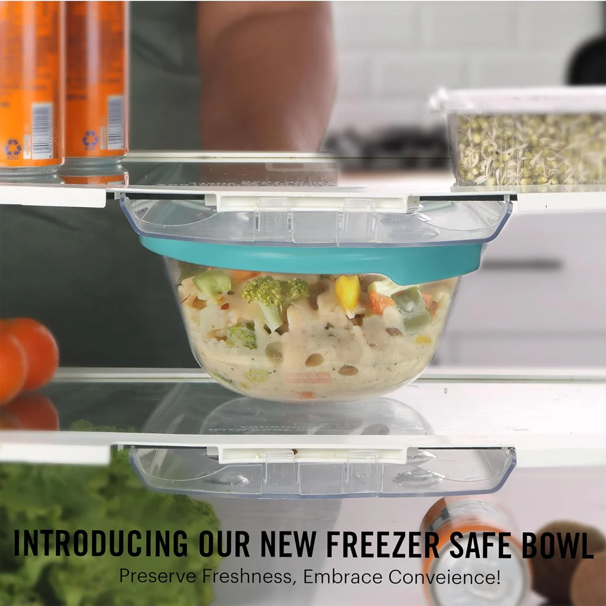 AM0650 CELLO Ornella Toughened Glass Mixing Bowl with Premium Lid | Microwave Safe & Dishwasher Safe | 1500ml, Set of 1 - Image 4