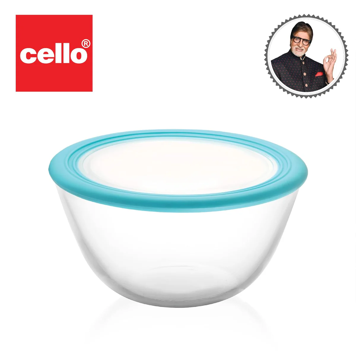 AM0650 CELLO Ornella Toughened Glass Mixing Bowl with Premium Lid | Microwave Safe & Dishwasher Safe | 1500ml, Set of 1 - Image 6