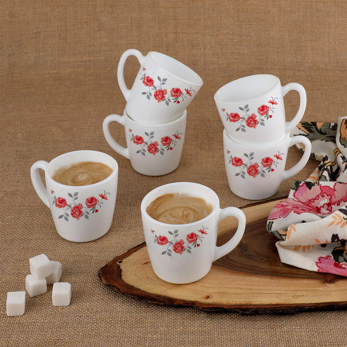 AM0893 CELLO Ricca Mug 6 Pcs Set 100ml (Multi Design) - Image 4