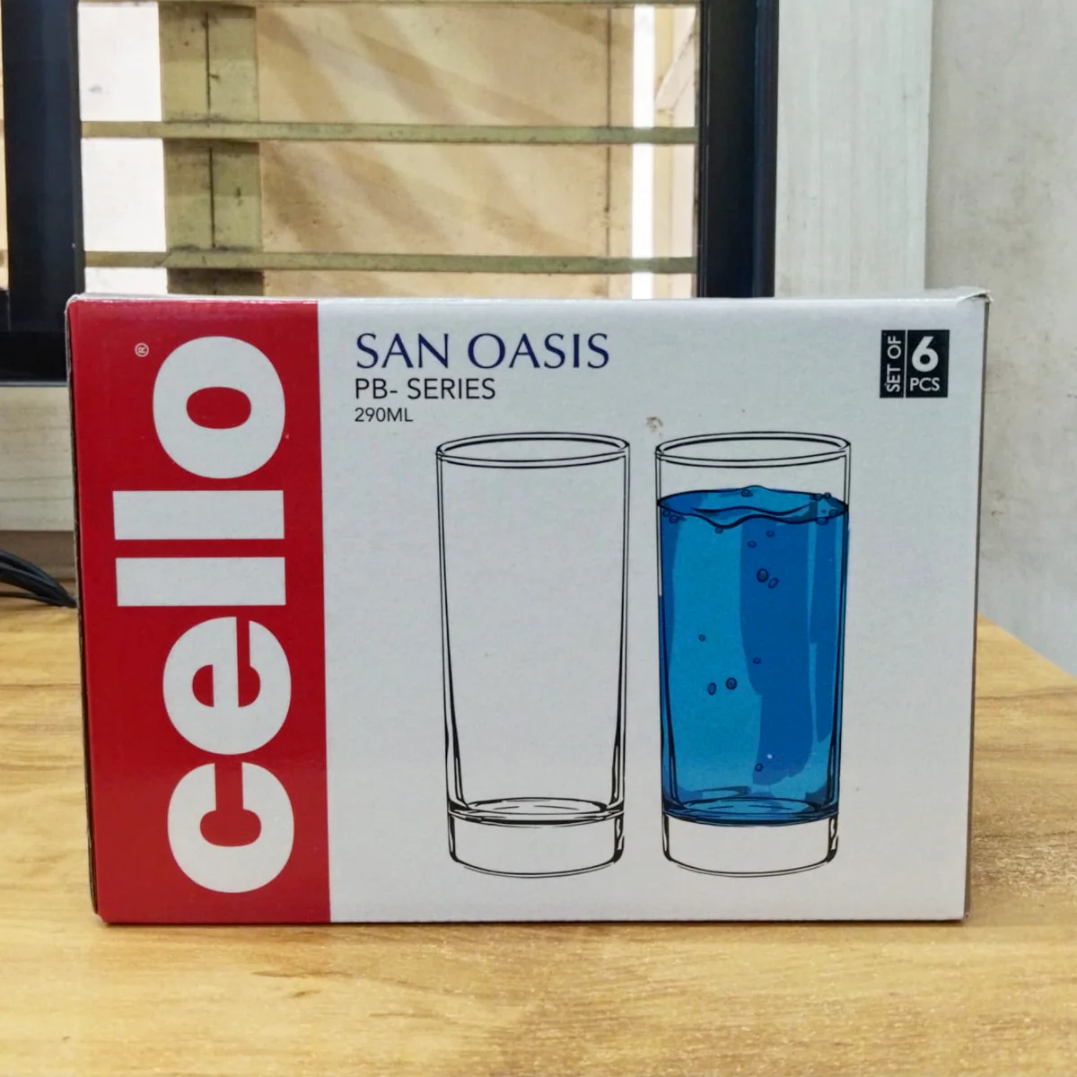 AM5693 Cello San Oasis Glass 290ml- 6pcs set - Image 3