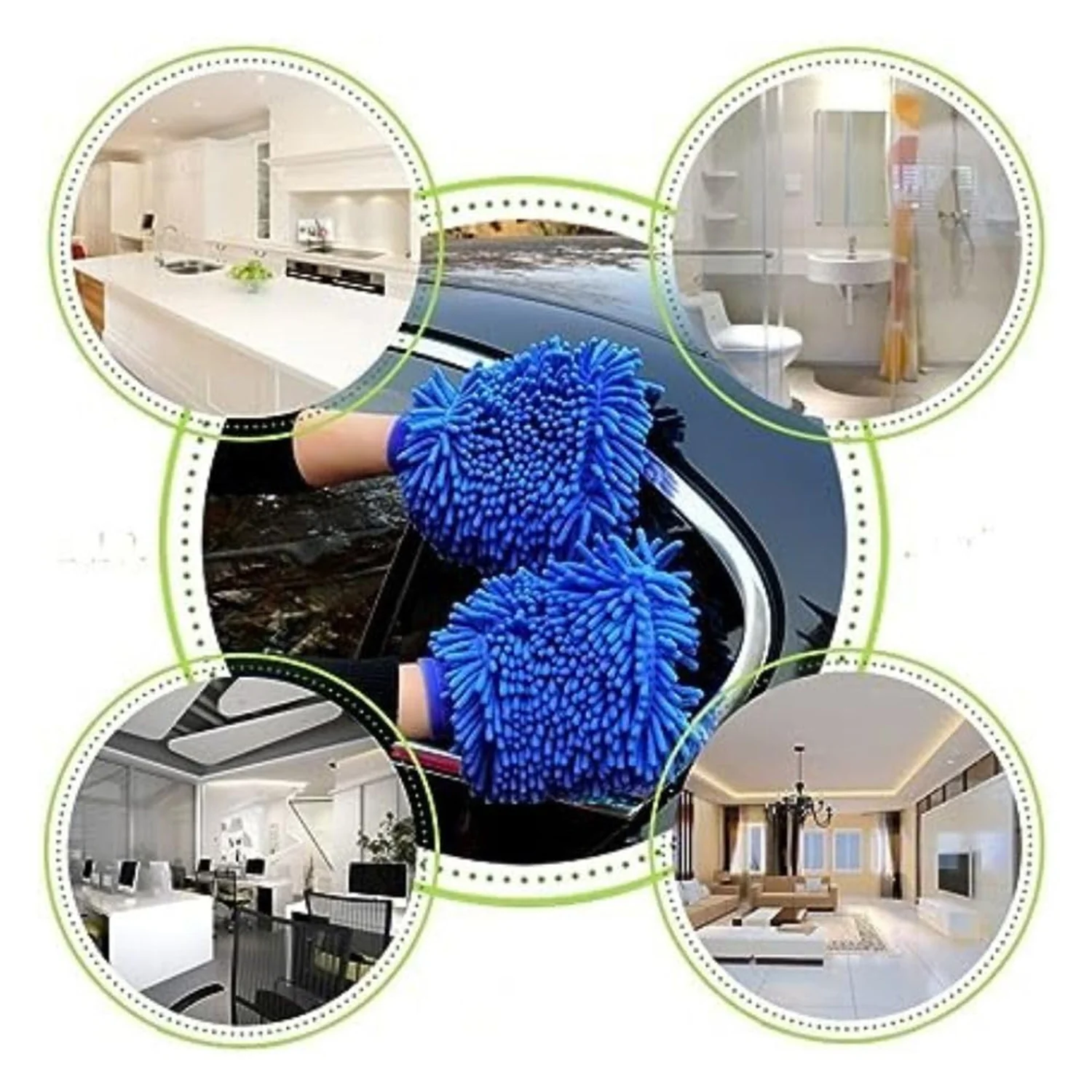 0711 Single sided microfiber hand glove duster - Image 4