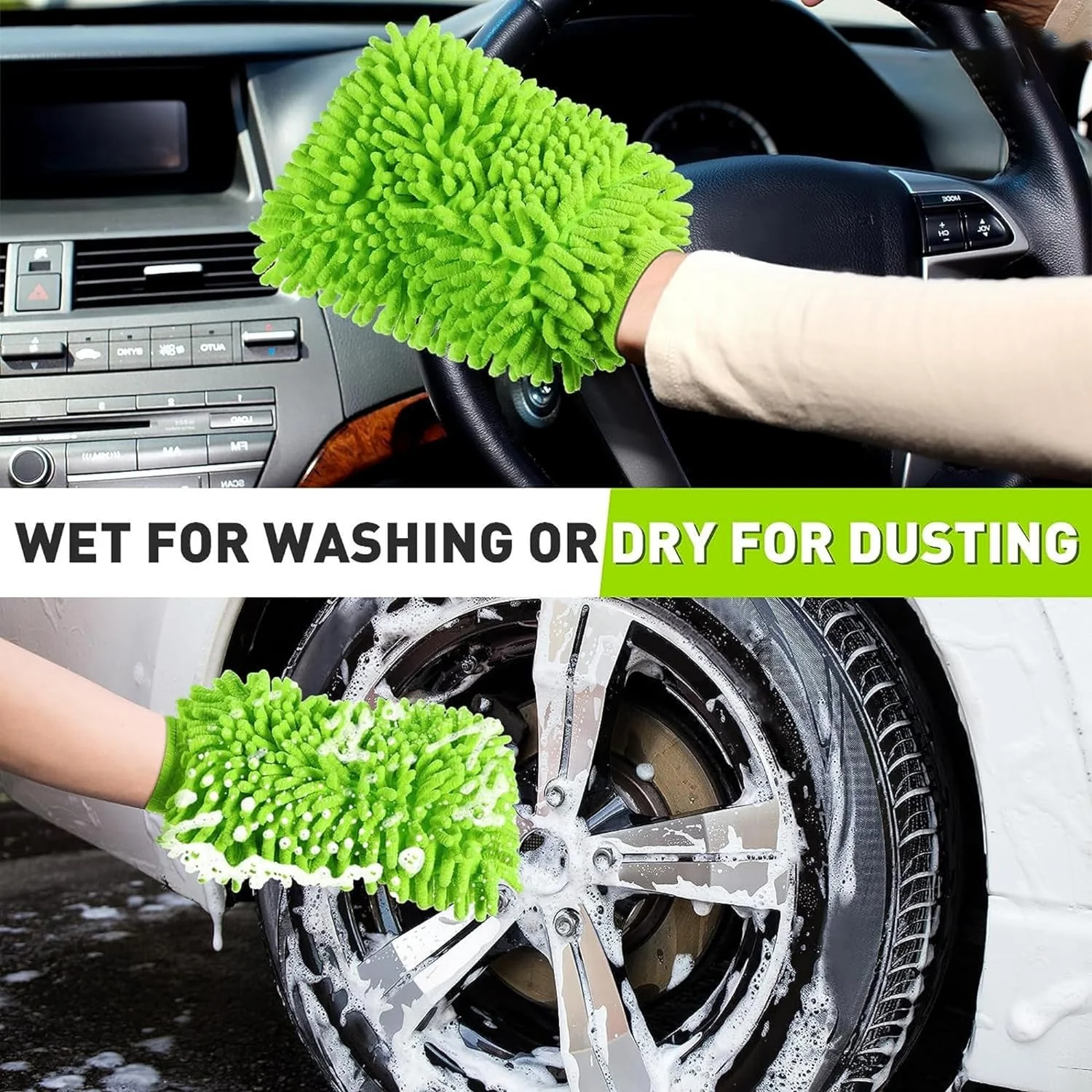 0711 Single sided microfiber hand glove duster - Image 5