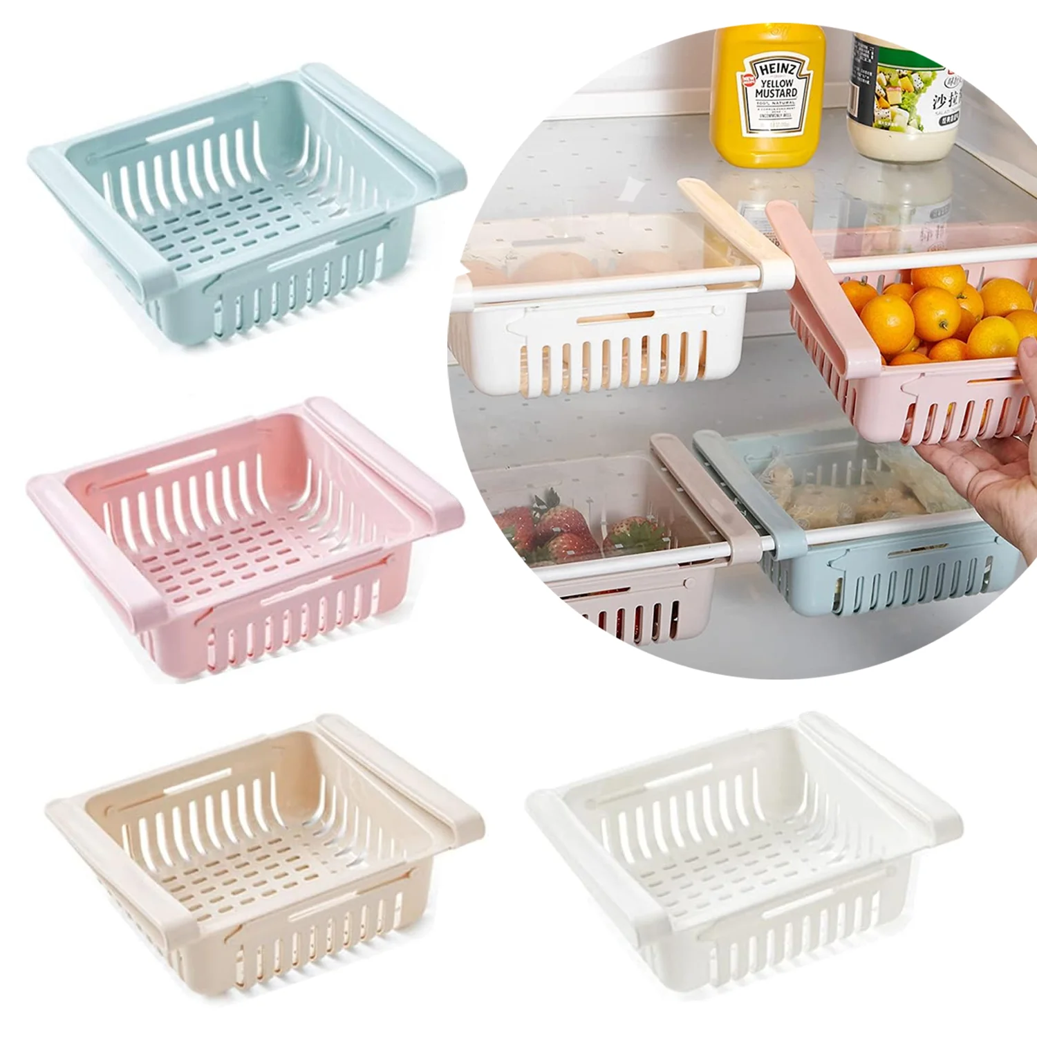 AM7775 Adjustable Fridge Storage Rack (1pc)