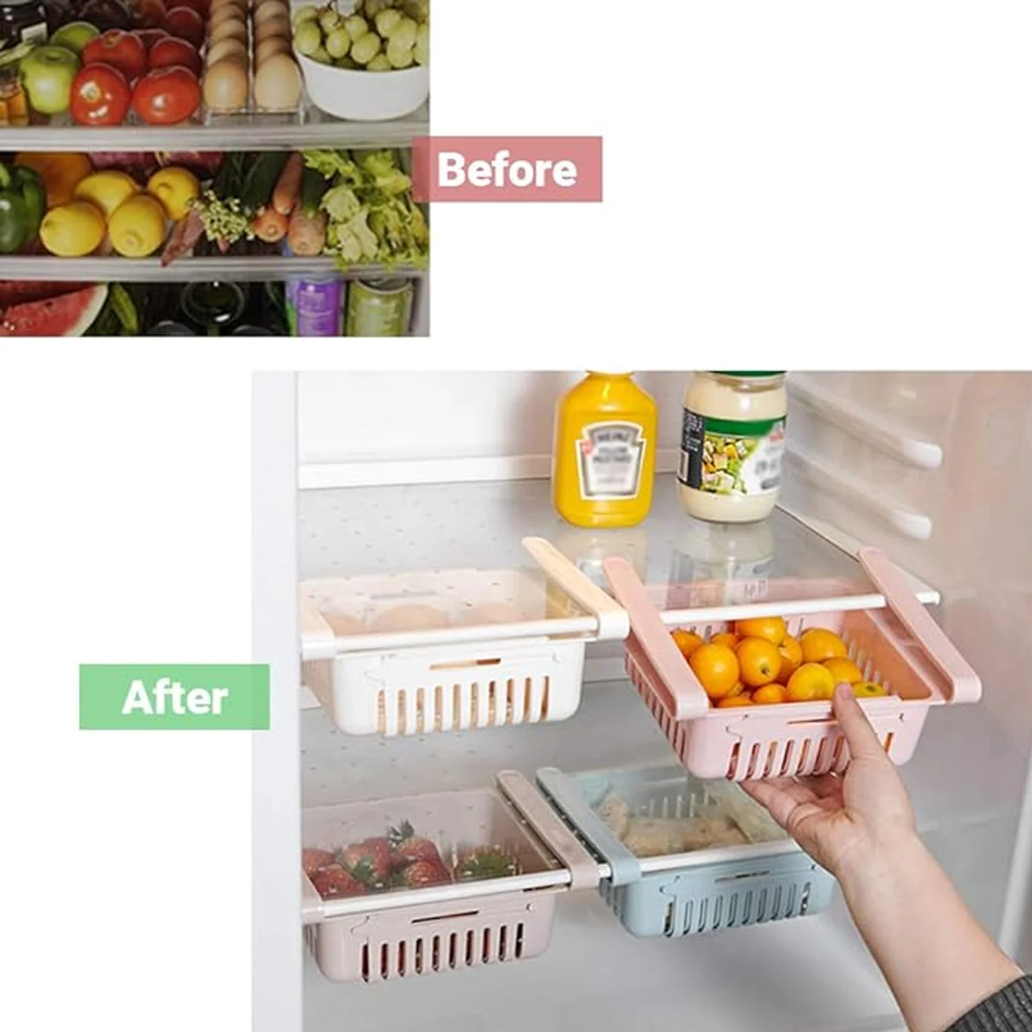 AM7775 Adjustable Fridge Storage Rack (1pc) - Image 9