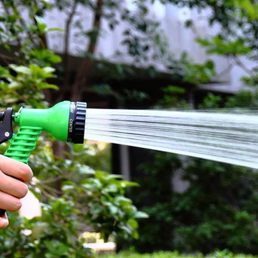0477 Plastic Garden Hose Nozzle Water Spray Gun Connector Tap Adapter Set - Image 3
