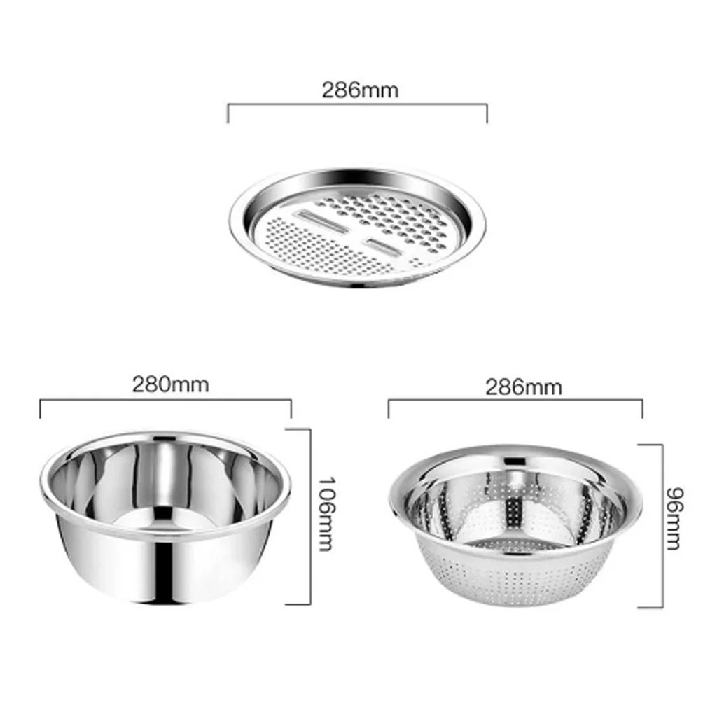 2601 3 in 1 Kitchen Multipurpose Julienne Grater Salad Maker - Image 4