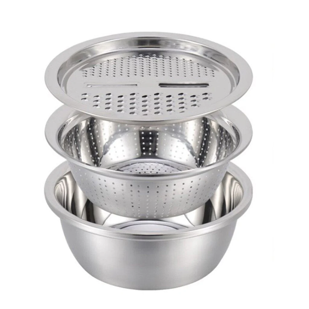 2601 3 in 1 Kitchen Multipurpose Julienne Grater Salad Maker - Image 7