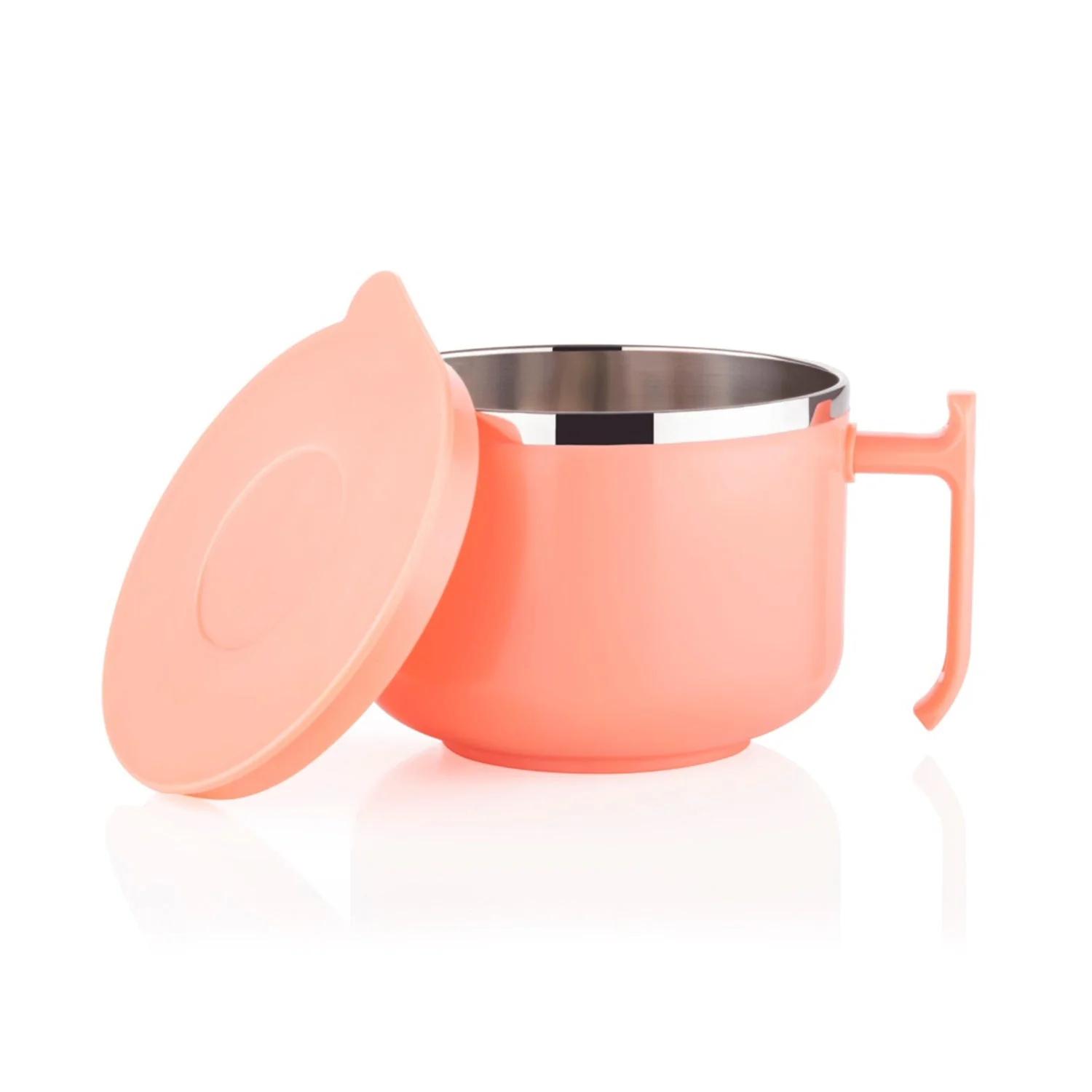 2933 Maggie Bowl with Lid and Handle, Soup Bowls for Easy Perfect Breakfast Cereals, Fruits, Ramen, Beverages,Essentials, Dishwasher Safe Double Layer - Image 7