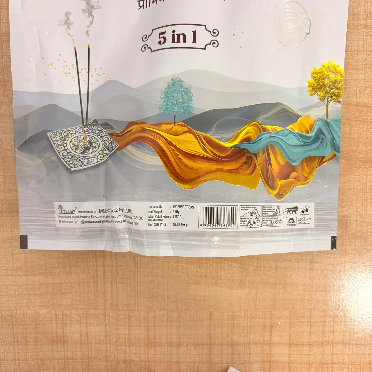 3398 Premium Long Lasting Refreshing Agarbatti Scent Sticks - 450gm - Image 3