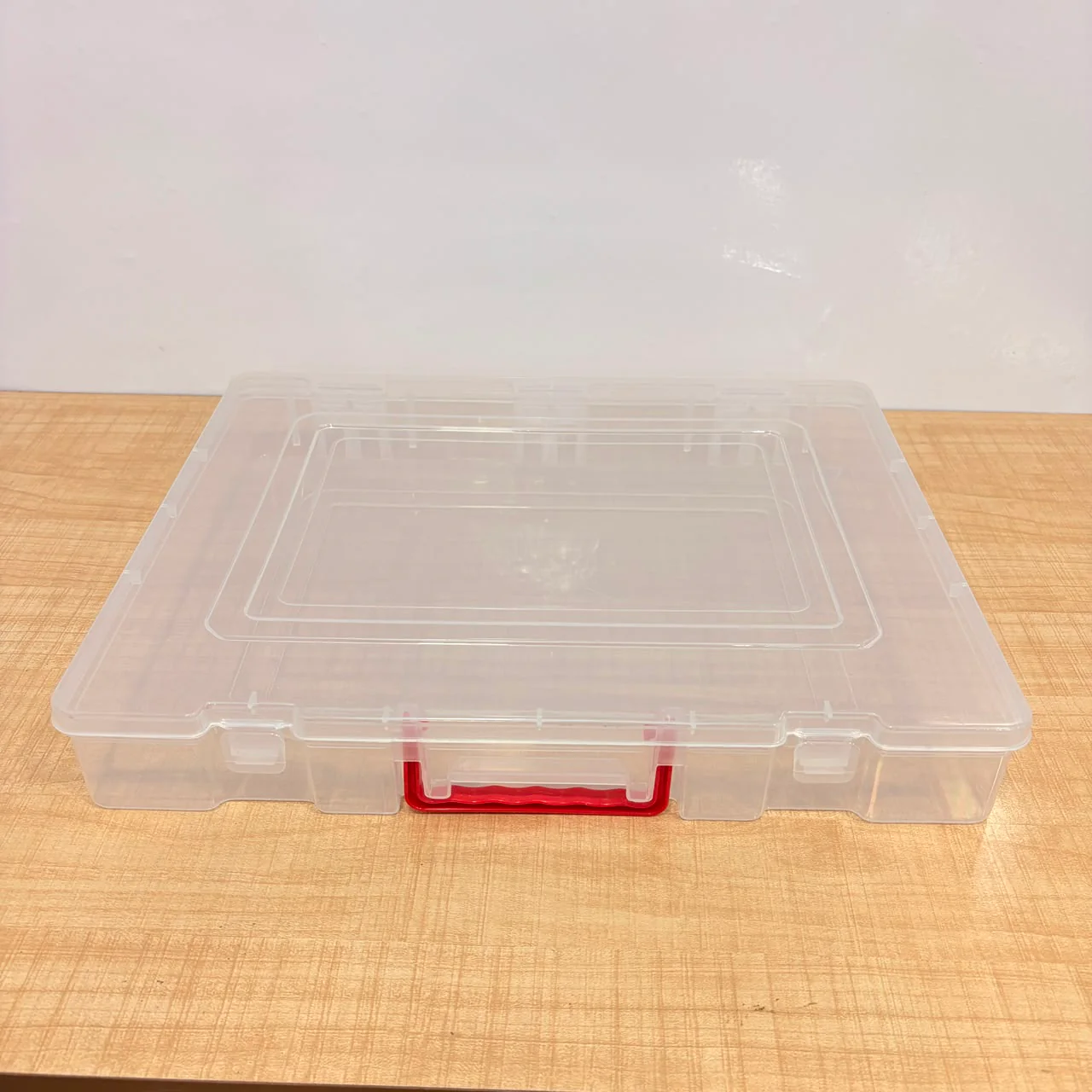 3848 Rectangular Plastic Storage Saree Box with Locks and Handle - Image 2