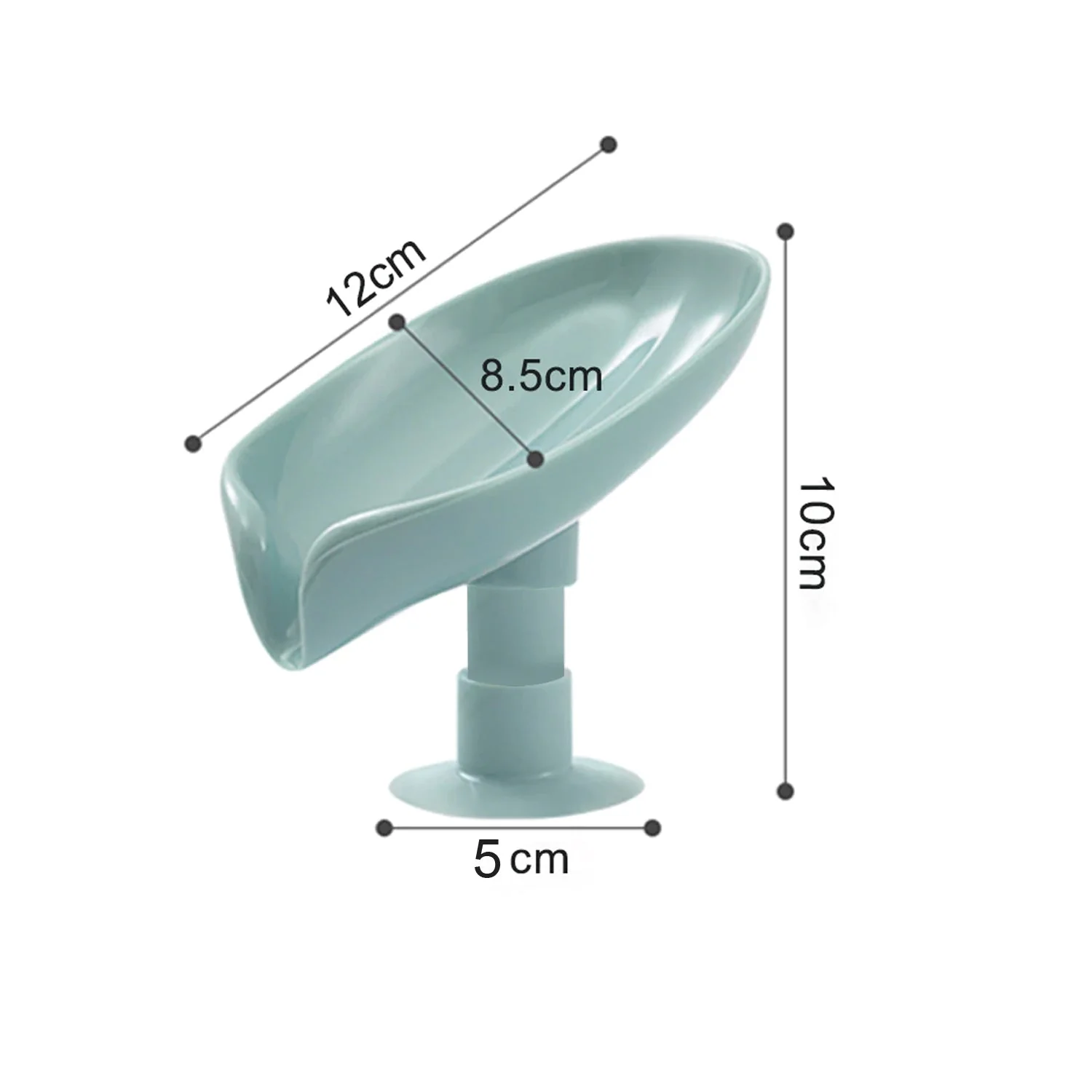 4831 Self Draining Soap Holder for Bathroom Leaf Shape Soap Dish Kitchen Soap Tray - Image 5