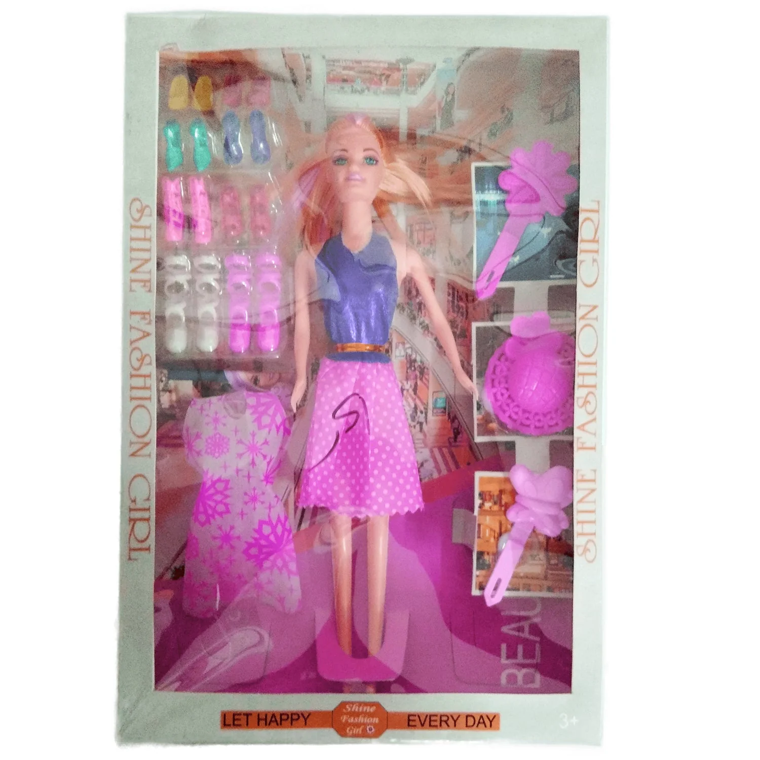 AM0116 Shine Fashion Girl Doll and Accessories - Image 3