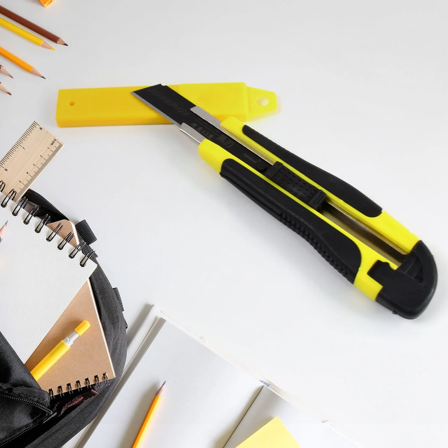 15296 Cutter Knife Set with 1 Replacement Blades, Cutter Knife Advanced Tool (1 Pc / Mix Color) - Image 7