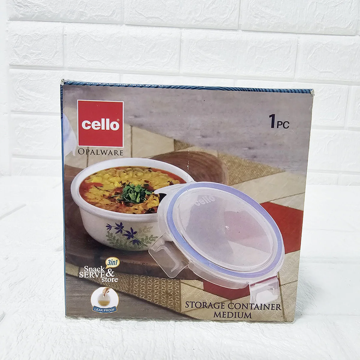 Di0020 Cello Opalware Leak-Proof Storage Container – Medium (1 Pc) - Image 5
