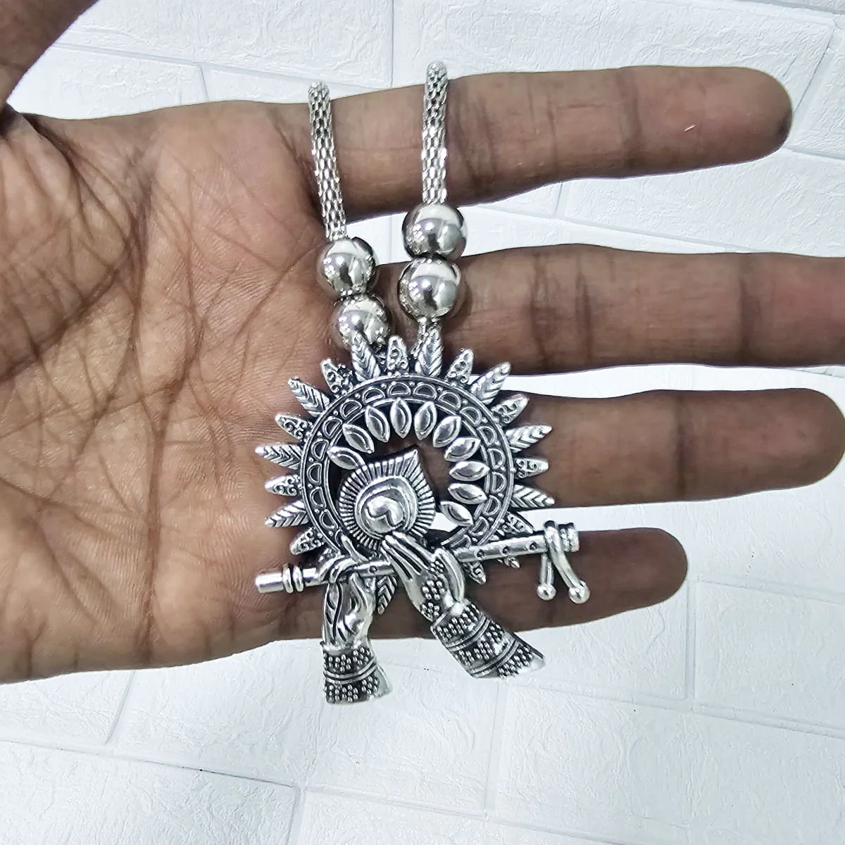 Di0045 Stylish Silver-Toned Multi-Design Pendant Necklace (Multidesign) - Image 8