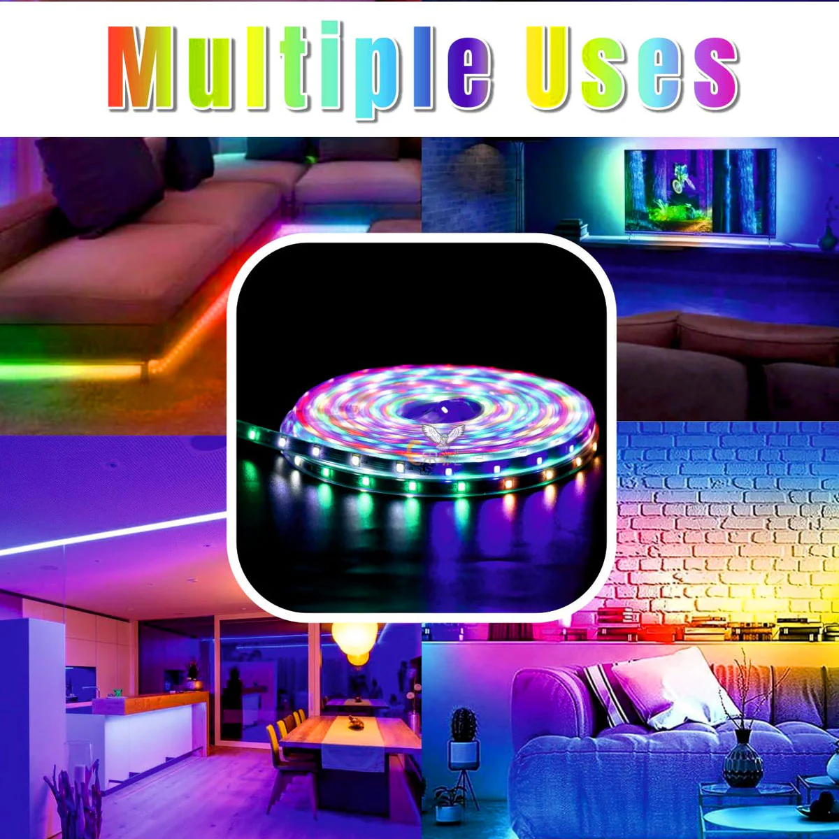 Di0074 Multicolour LED Strip Lights (8 mtr) – Super Bright LED, High Voltage AC220V–240V - Image 2