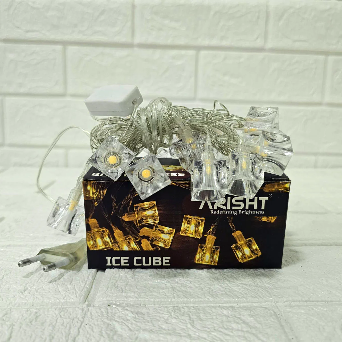 Di0075 14 Ice Cube Warm LED String Lights - Image 3