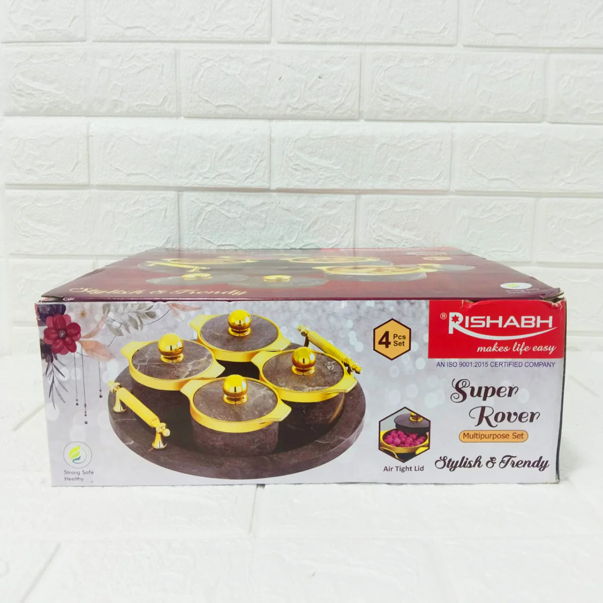 Di0166 Rishabh Super Rover Multipurpose Container Set of 4 with Tray – Stylish & Trendy Airtight Storage Jars - Image 5