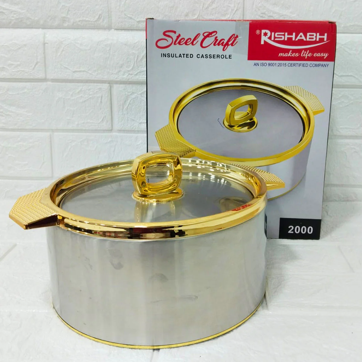 Di0181 Rishabh Steel Craft Insulated Casserole - 2000ml