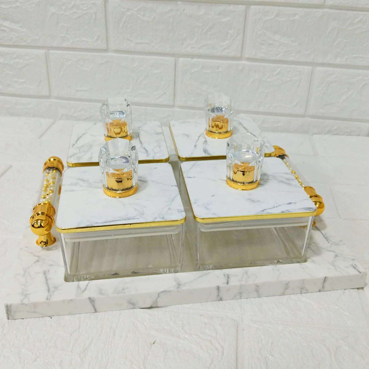 Di0190 Rishabh Super Rafel Deluxe 4 Multipurpose Container Set with Tray - Image 2