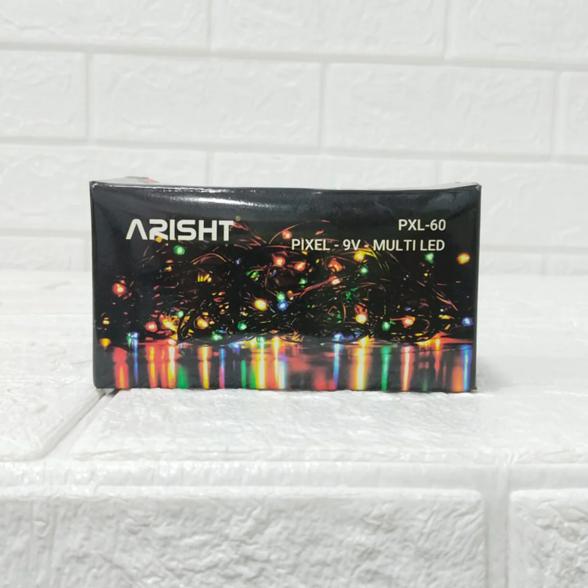 Di0193 Arisht PXL-60 Multi-Color Pixel LED String Lights with Black Wire - Image 2