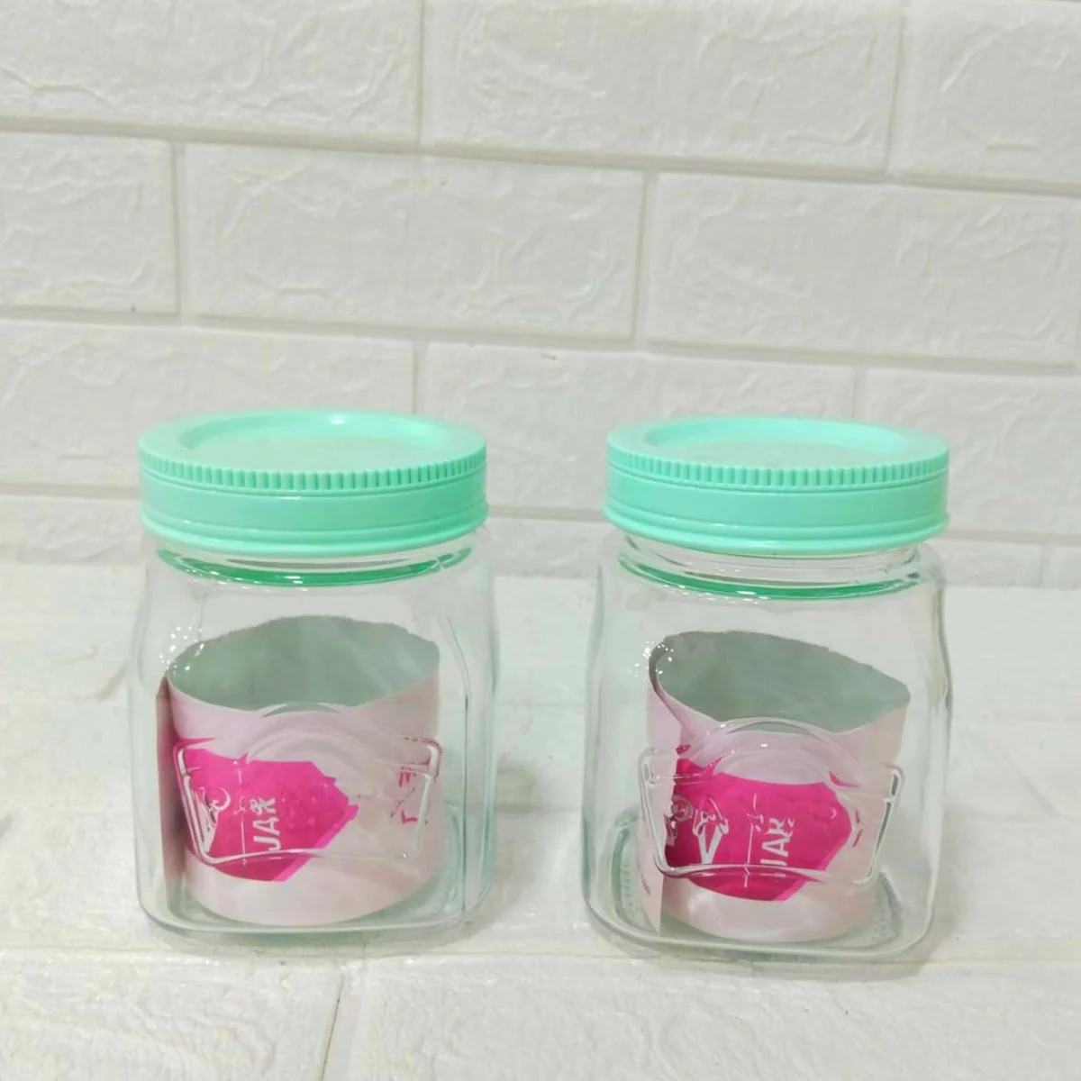 Di0198 Yera Pantry Glass Jars – Set of 2 - Image 2