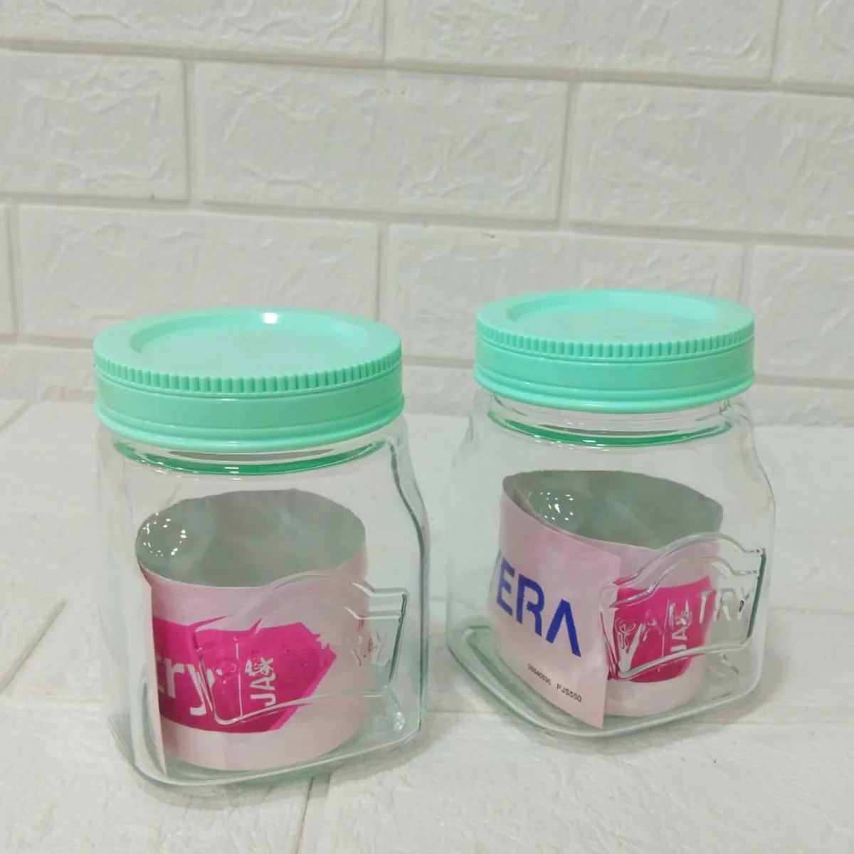Di0198 Yera Pantry Glass Jars – Set of 2 - Image 3