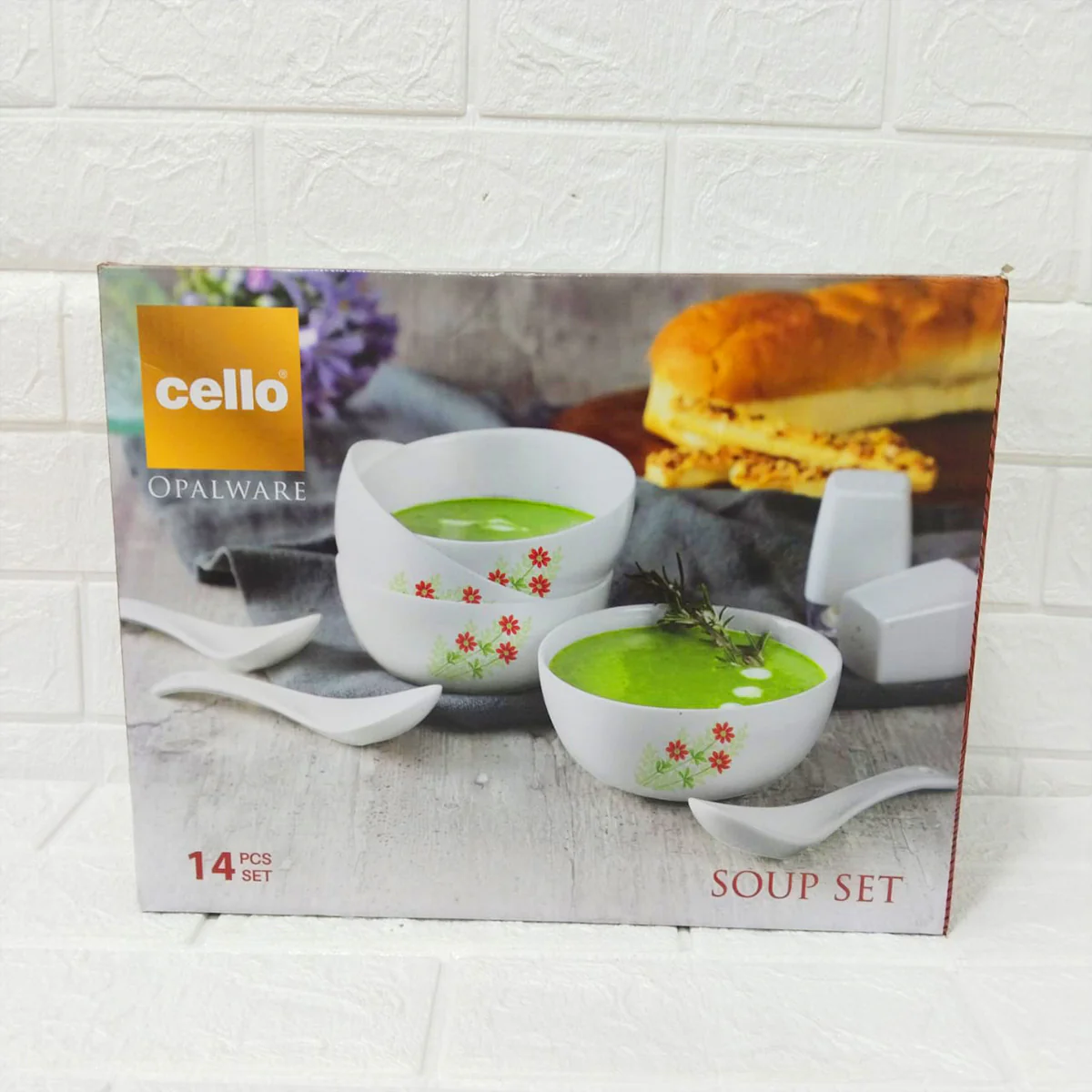 Di0204 Cello OPalware Royale Soup Set of 14pc Different Units - Image 3