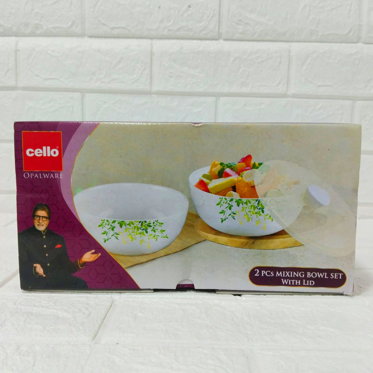 Di0206 Cello Small Mixing Bowl Set of 2pc with Lids - 500ml Each - Image 4