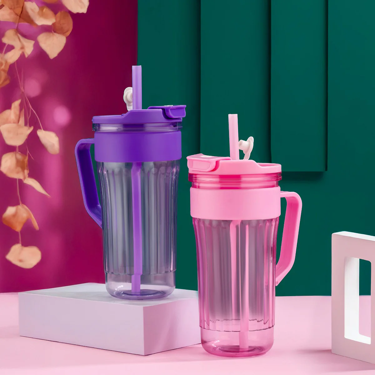 Di0222 Kiddie Twist Sipper Tumbler with Handle & Straw β Leakproof, BPA-Free, Easy Grip Cup for Kids - Image 3