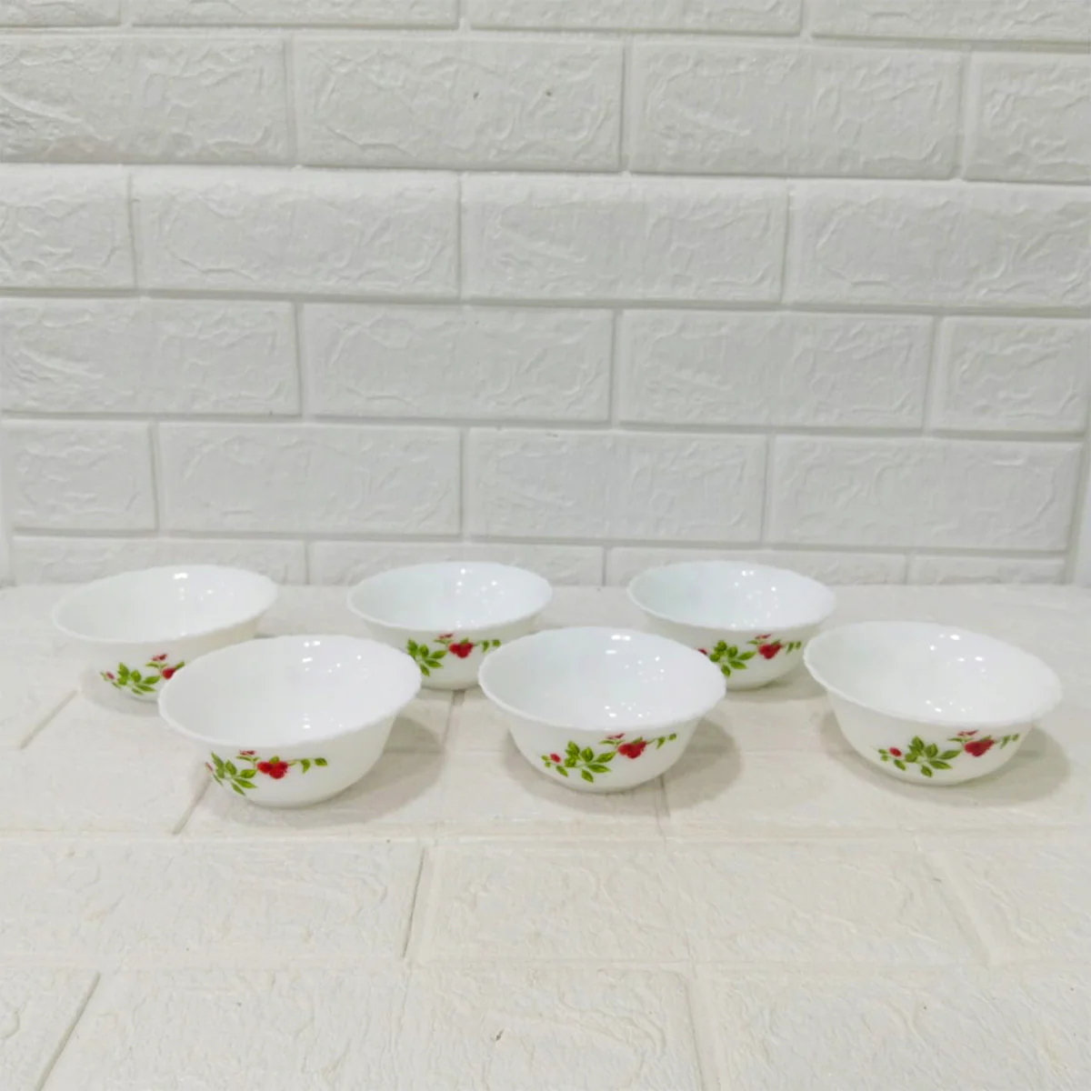 Di0230 Cello Opalware Imperial Rose Veg Bowl Set – 6 Pcs (11.2 cm) - Image 4