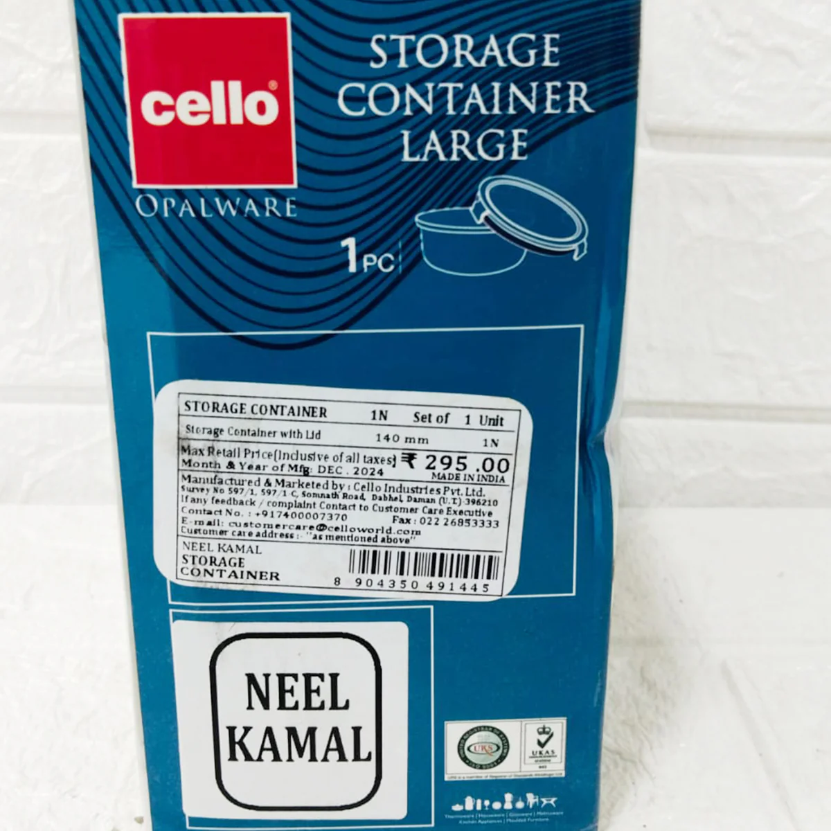 Di0236 Cello Opalware Storage Container Large with Lid – 1 Pc - Image 5
