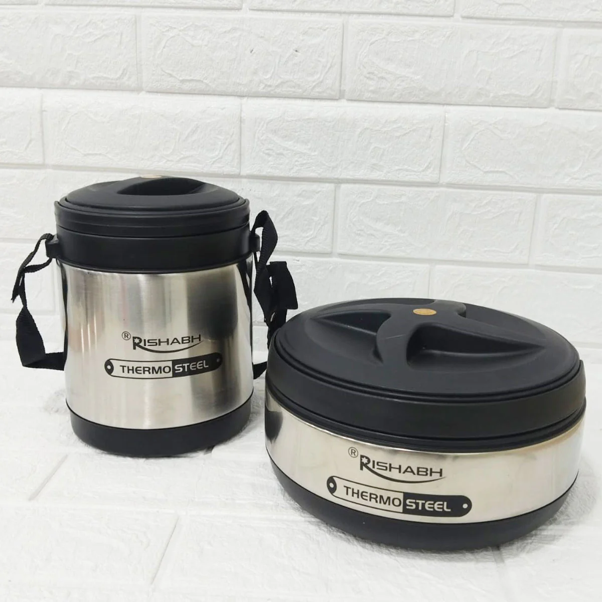 Di0258 Rishabh Imperial Set 2 - Thermo Steel Insulated Hot Pot & Water Jug Gift Set - Image 2