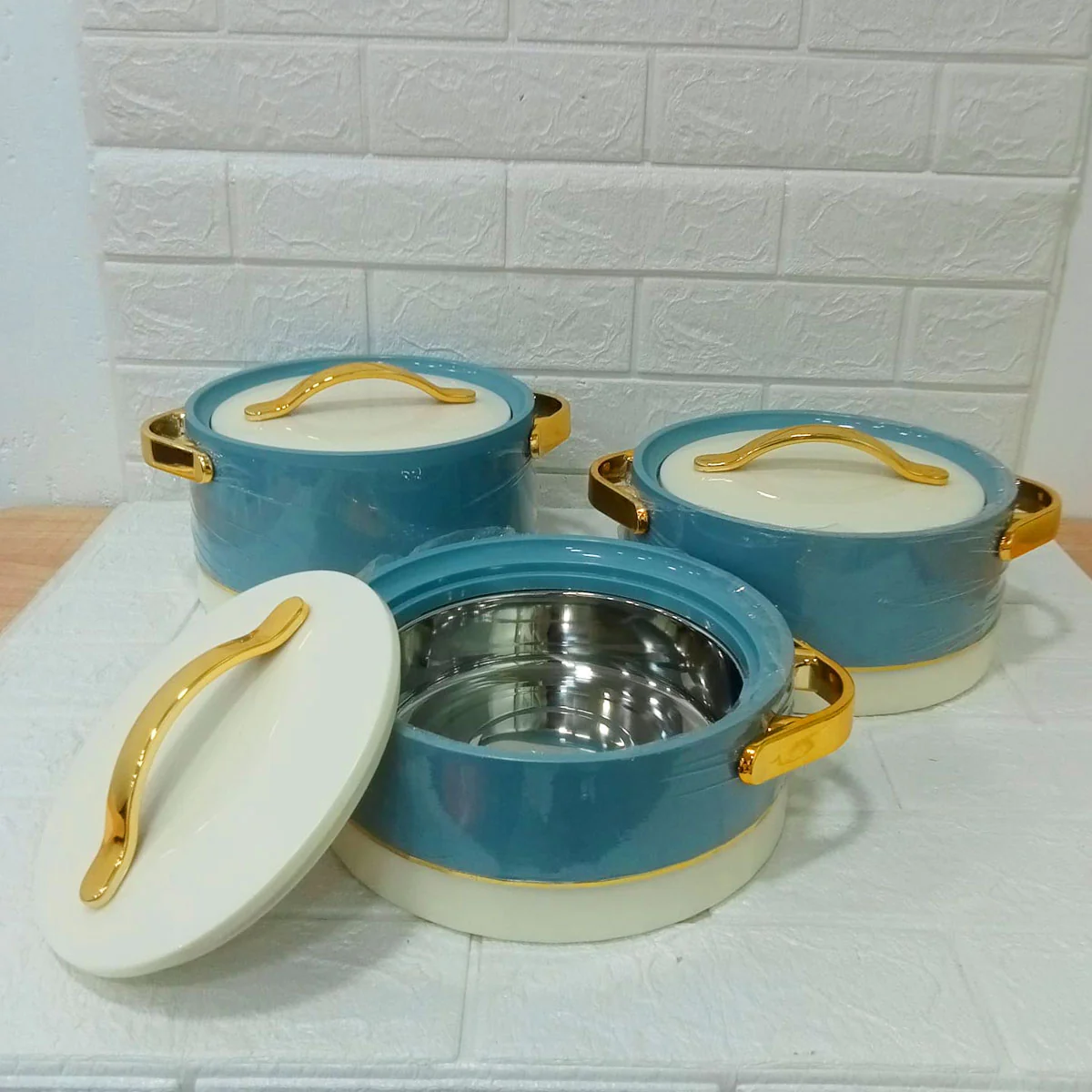 Di0268 Rishabh Premium Casserole Set – Insulated Hotpot (Set of 3) - Image 2