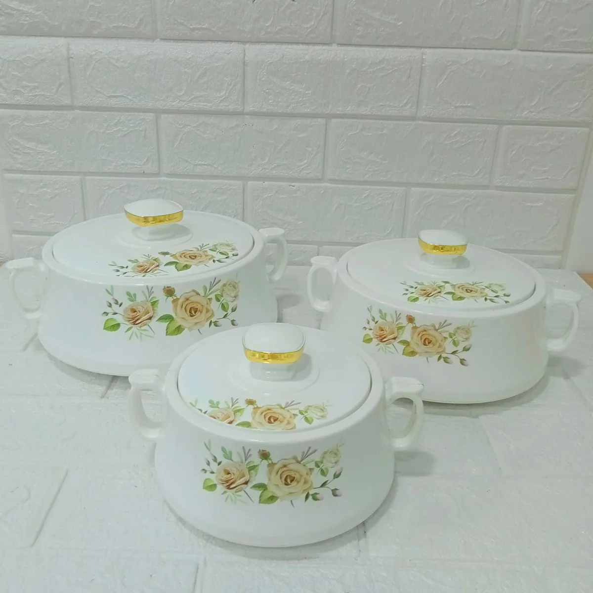 Di0288 Rishabh Stallion 3-Piece Insulated Hot Pot Casserole Set - Image 3